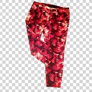 Banana Republic * Floral Print Slim Fit Cropped Jeans * Size 8